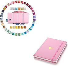 ?====Paul Rubens Artist Grade Watercolor Paint Set, 48 Glitter Colors,Watercolor Paper Block,100% Cotton and Acid-free