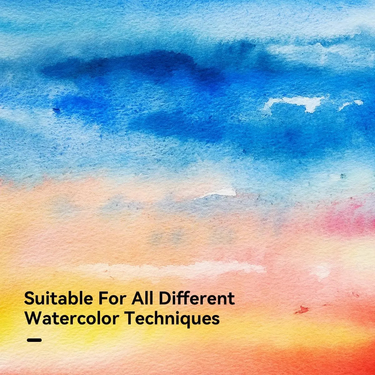 [[======Paul Rubens 60 Sheets Watercolor Paper,Hot Press 50% Cotton&140lb /300gsm Acid-Free  White Paper for Artists, Students & Adults£¨10.63 * 7.68 inch£©