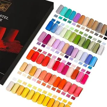 [[=======Paul Rubens Professional Soft Pastels, Handmade 72 Vibrant Colors Chalk Pastels Smooth and High Adhesion for Painting, Drawing, Blending, Crafting, Ideal Art Supplies for Artists, Beginners
