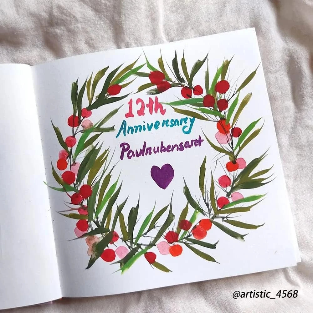 [[=====Paul Rubens Artist Grade Watercolor Paint, 48 Colors Solid Cakes with Watercolor Journal, 100% Cotton 140 lb (300 GSM) Hot Pressed Watercolor Paper, 20 Sheets Sized 3.8??£¤??£¤ x 5.2??£¤??£¤ Travel Art Journal