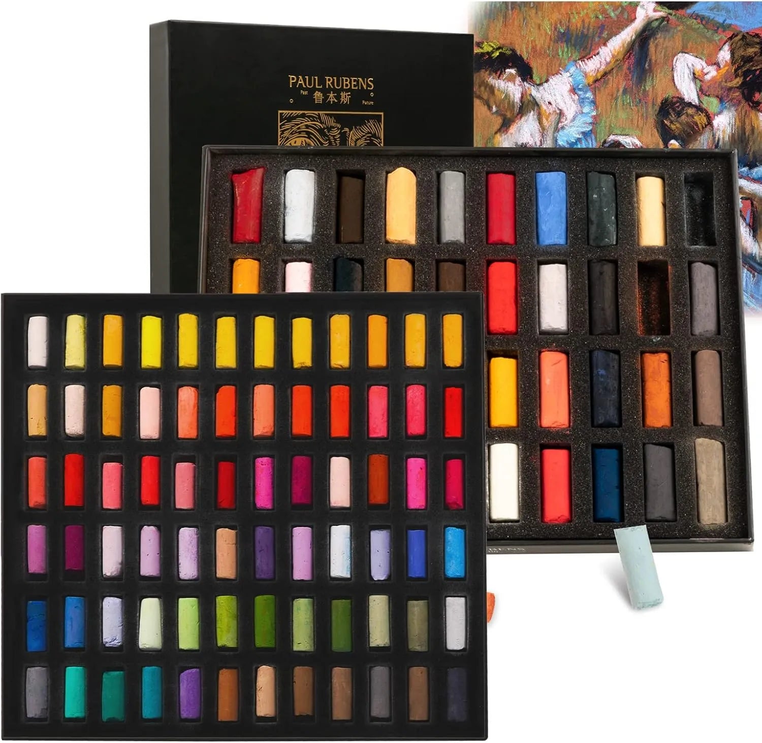[[====Bundle of Paul Rubens Soft Pastels 112 Colors (72 Colors + 40 Colors Set) for Painting, Drawing, Blending, Crafting, Ideal Art Supplies for Artists, Beginners