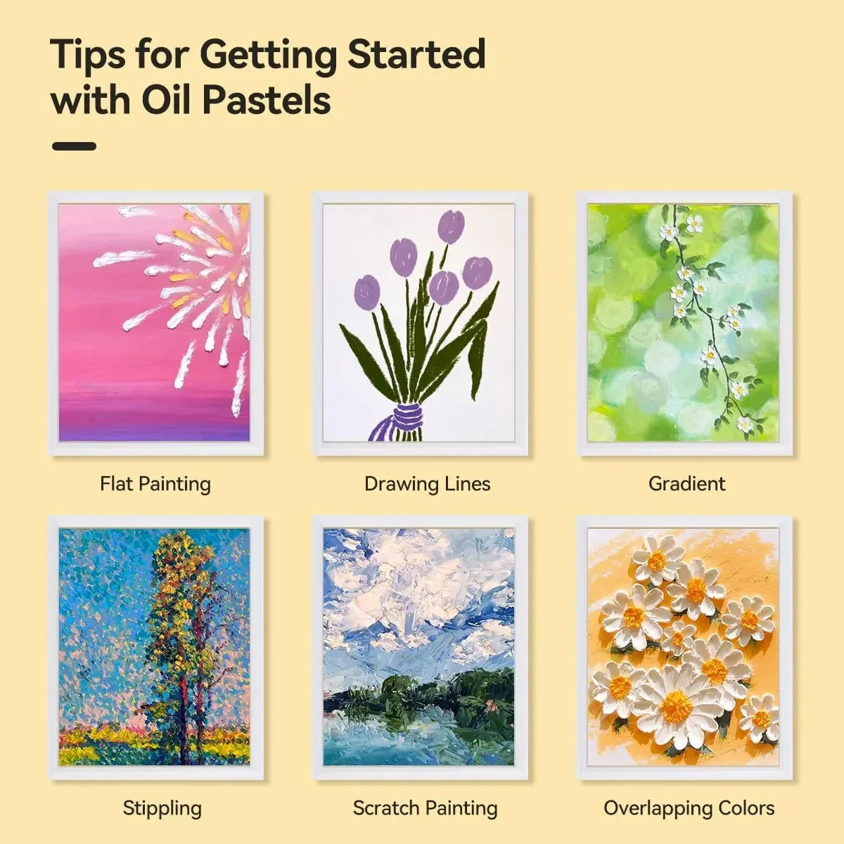 [[====Paul Rubens 60 Vibrant Colors Oil Pastel Set 60g Extra Large White Oil Pastels Set (Pack of 2)