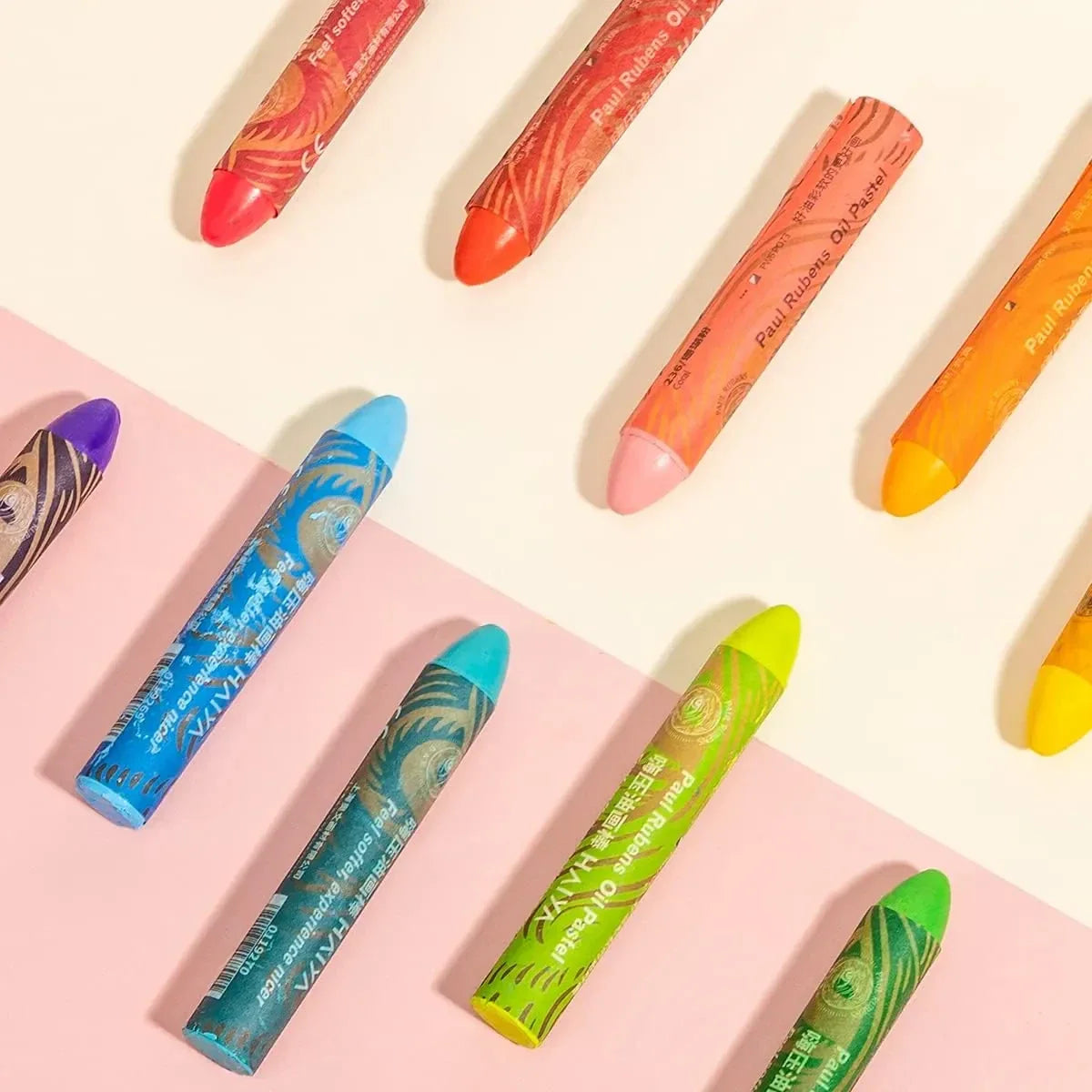 [[====Paul Rubens 72 Vibrant Colors Oil Pastel Set Oil Pastels Paper, Mixed Media Sketchbook, 112lbs/240gsm Acid-Free Art Papers 8.7 x 11.7, 30 Sheets