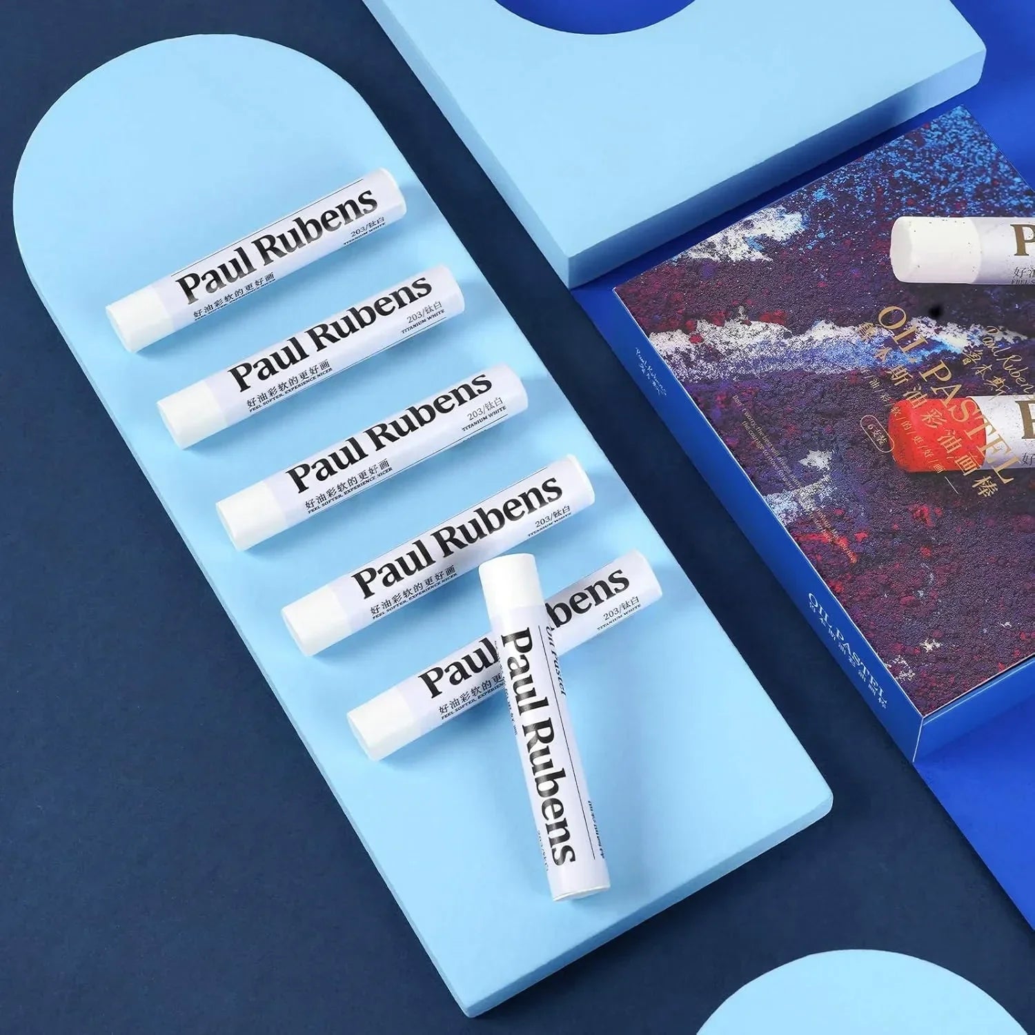 [[====Paul Rubens 78 Count Multicolor Art Pastels, Landscape Nature-Inspired Oil Pastel Set + 6 White Oil Pastels