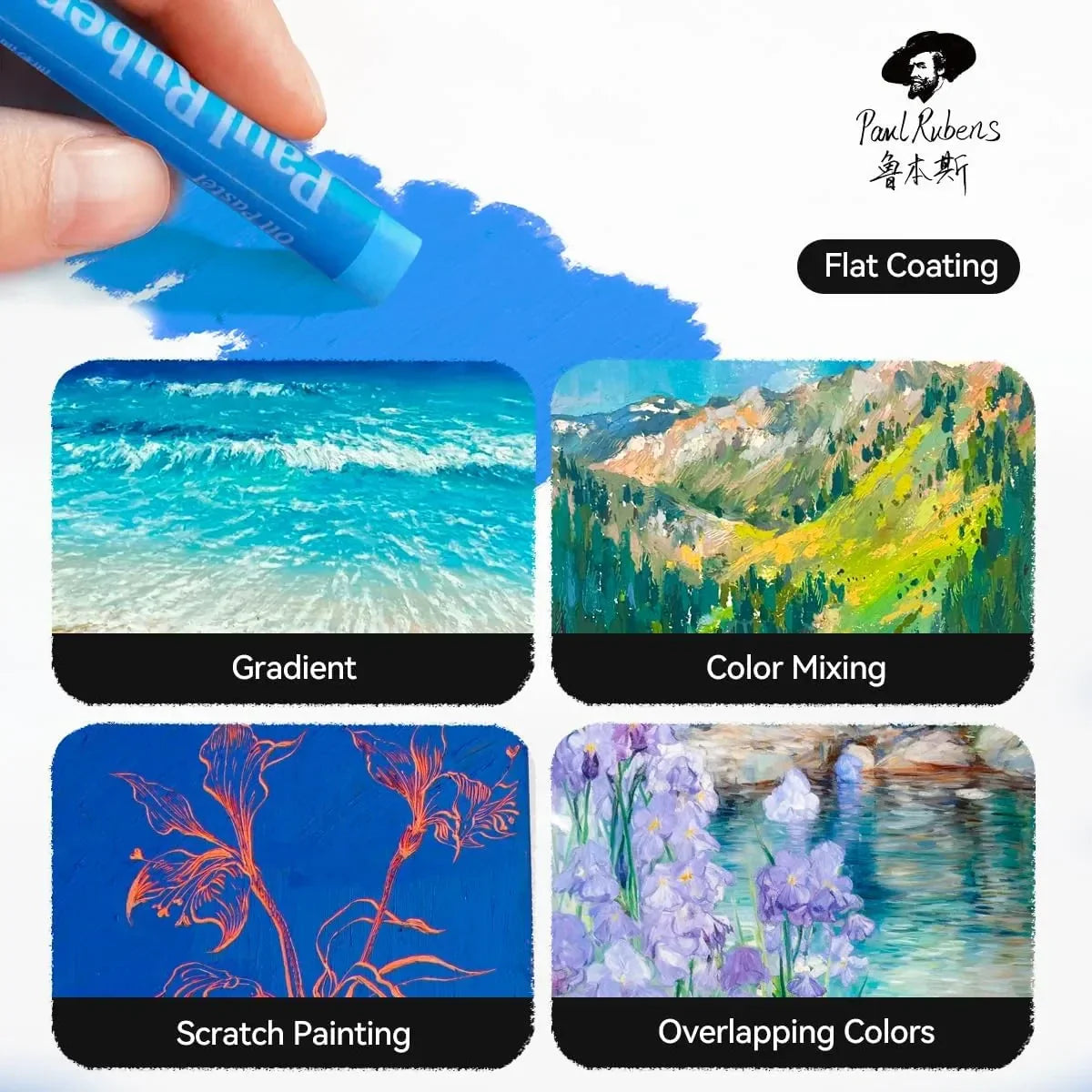 [[Paul Rubens Oil Pastels for Artists, 72 Landscapes Colors Artist Soft Oil Pastel Set Oil Pastels Paper, Mixed Media Sketchbook, 112lbs/240gsm Acid-Free Art Papers 8.7 x 11.7, 30 Sheets