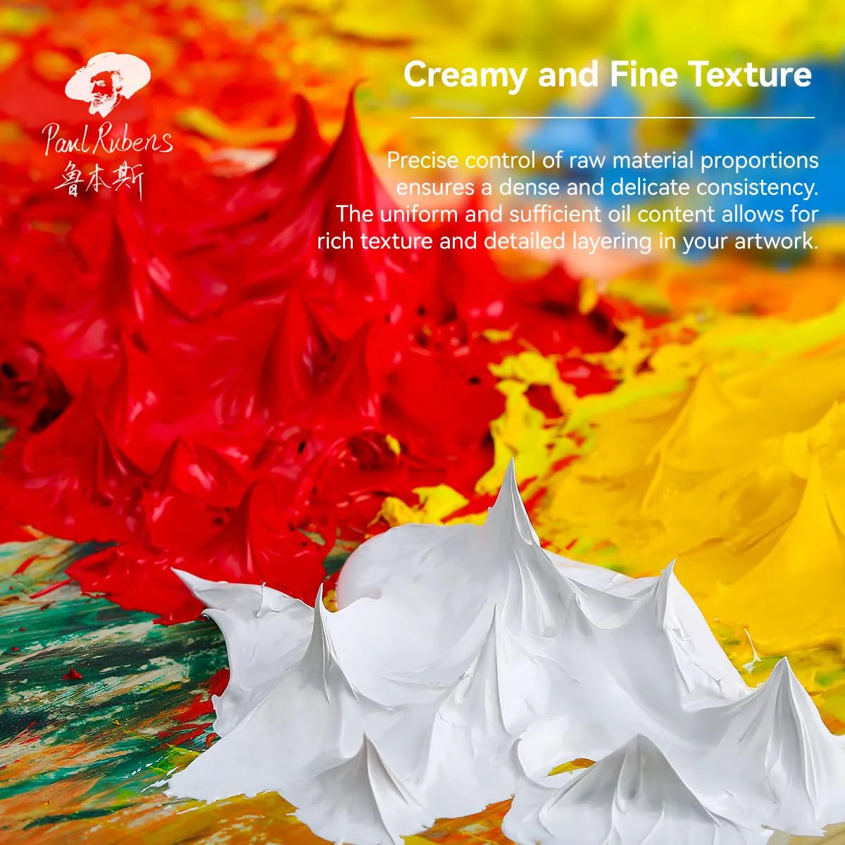 [[========Paul Rubens Artist Oil Paint,10 Vibrant Colors with Great Lastfastness, 40ml Large Capacity Tubes, Professional Oil Paint Set Supplies for Artists, Students, Beginners