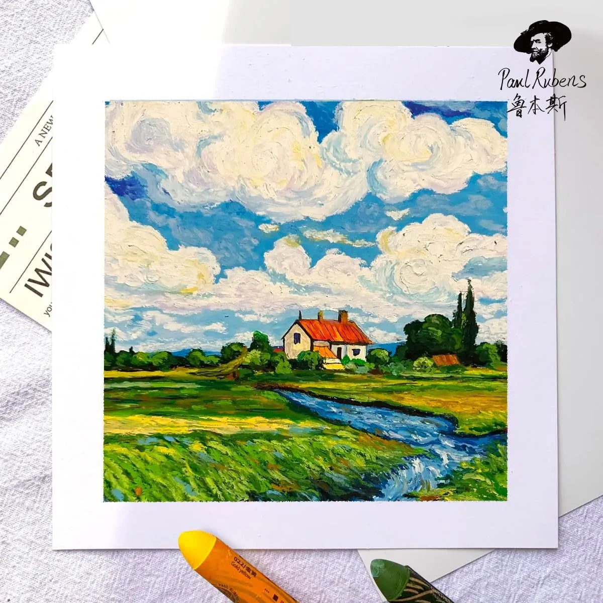 [======Paul Rubens Oil Pastels Set - 72 Vibrant Colors, Ultra-Soft and Creamy Texture, Easy to Blend for Artists and Beginners - Bullet Head Design for Drawing, Painting, Sketching