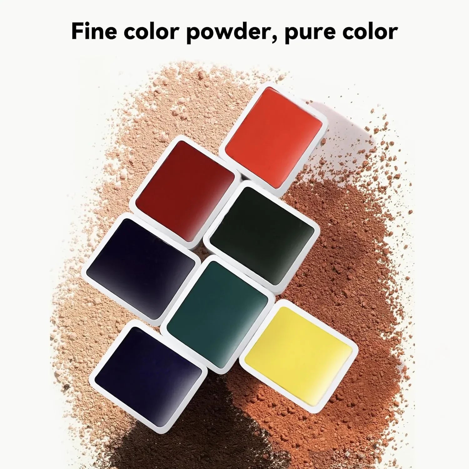 [[======Paul Rubens Artist Watercolor Paint Set,48 Vibrant Colors in Portable Box & 48 Colors Glitter Metallic Paints