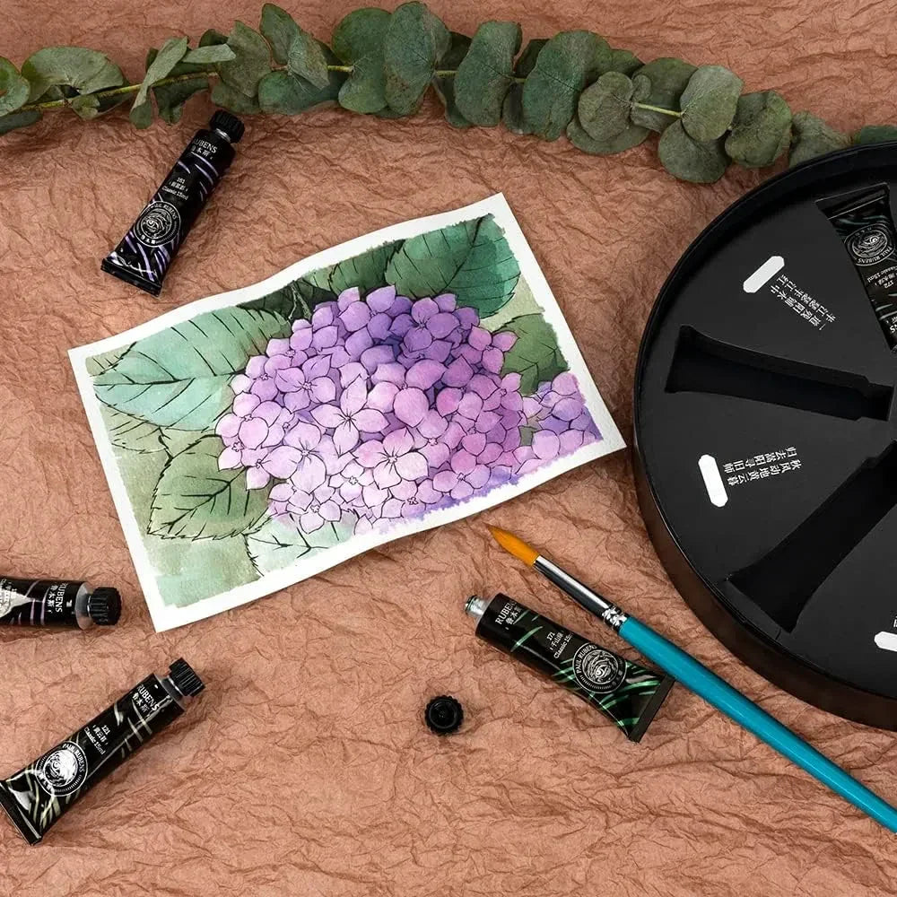 ?====Paul Rubens Watercolor Paint, 12 Precipitated Colors 15ml Tube Set