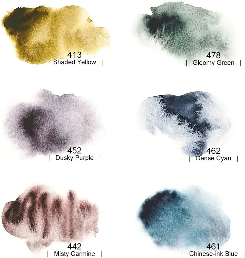 ?====Paul Rubens Watercolor Paint, 12 Precipitated Colors 15ml Tube Set